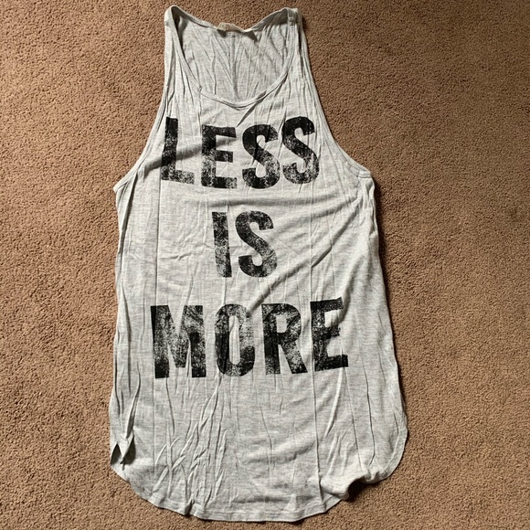 it closet Tops - Less is Moree tank